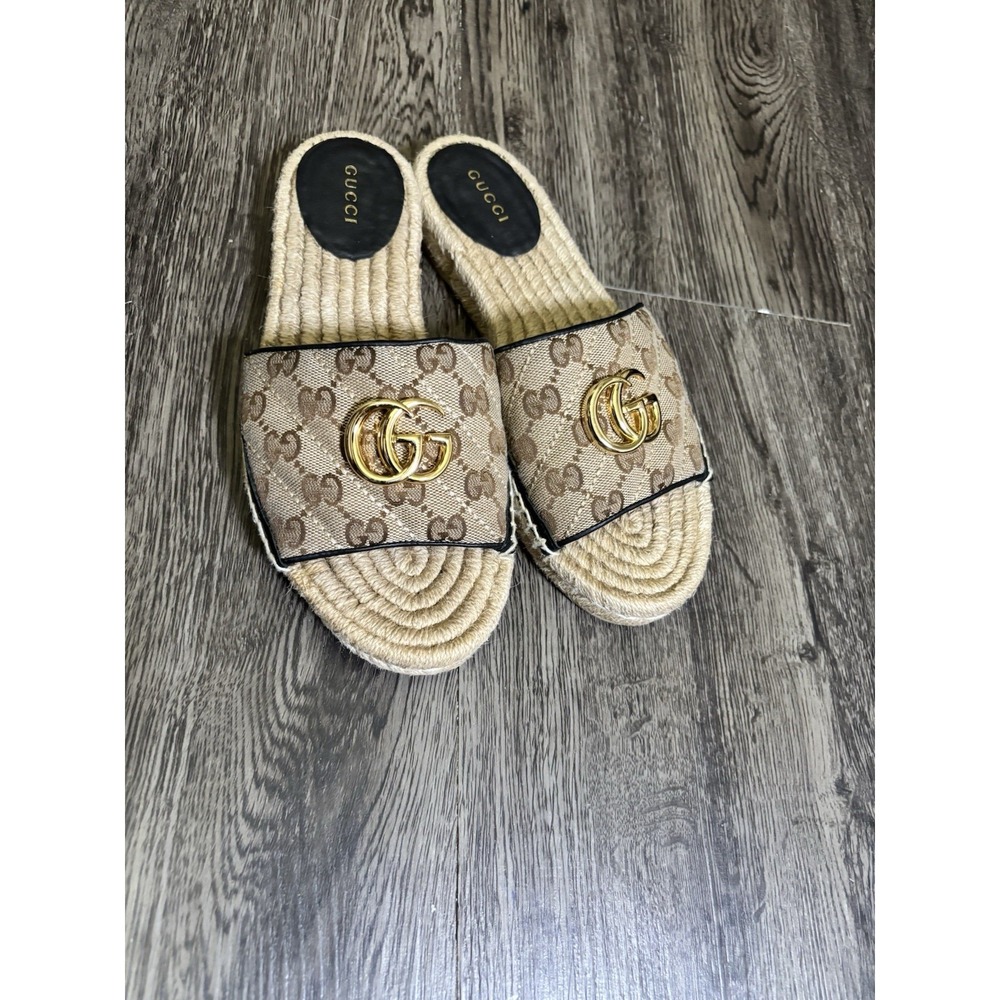 Gucci GG Canvas Espadrilles EU 37 1/2 - Picture 14 of 15